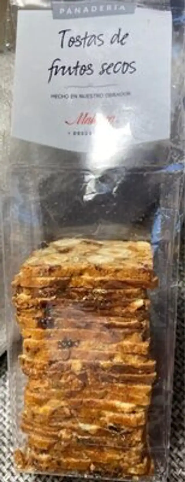 Tostas de frutos secos
