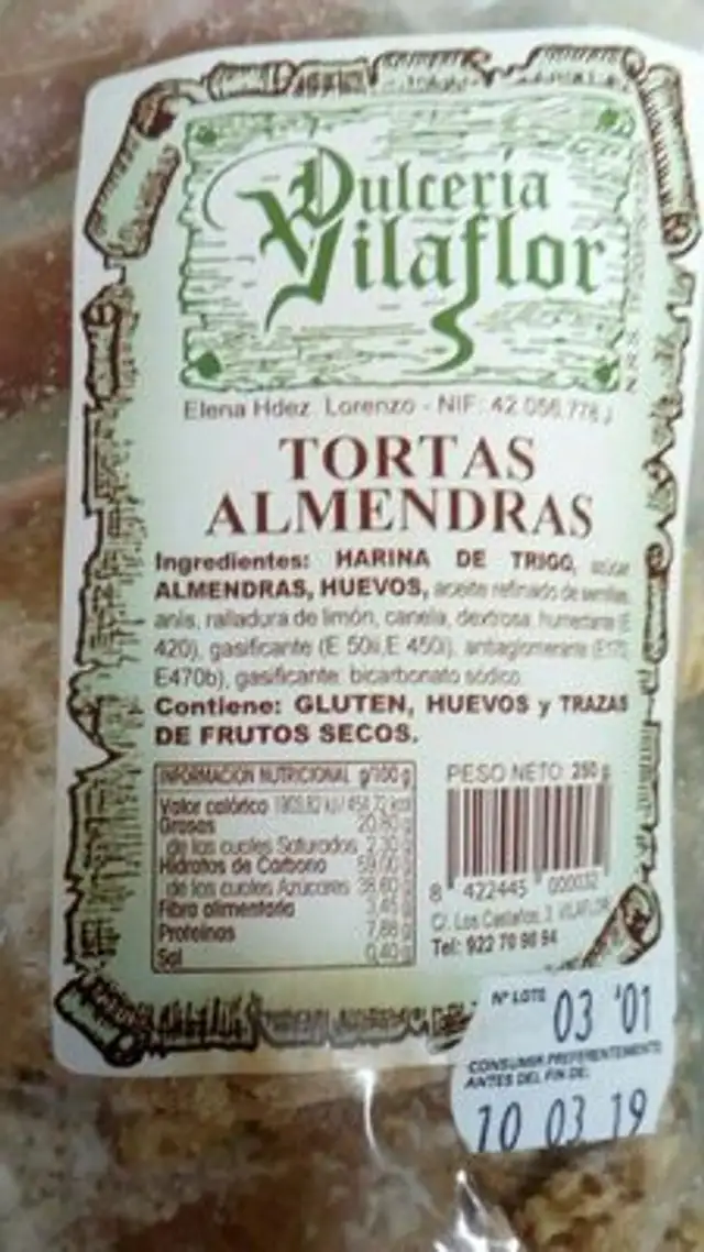 Tortas almendras