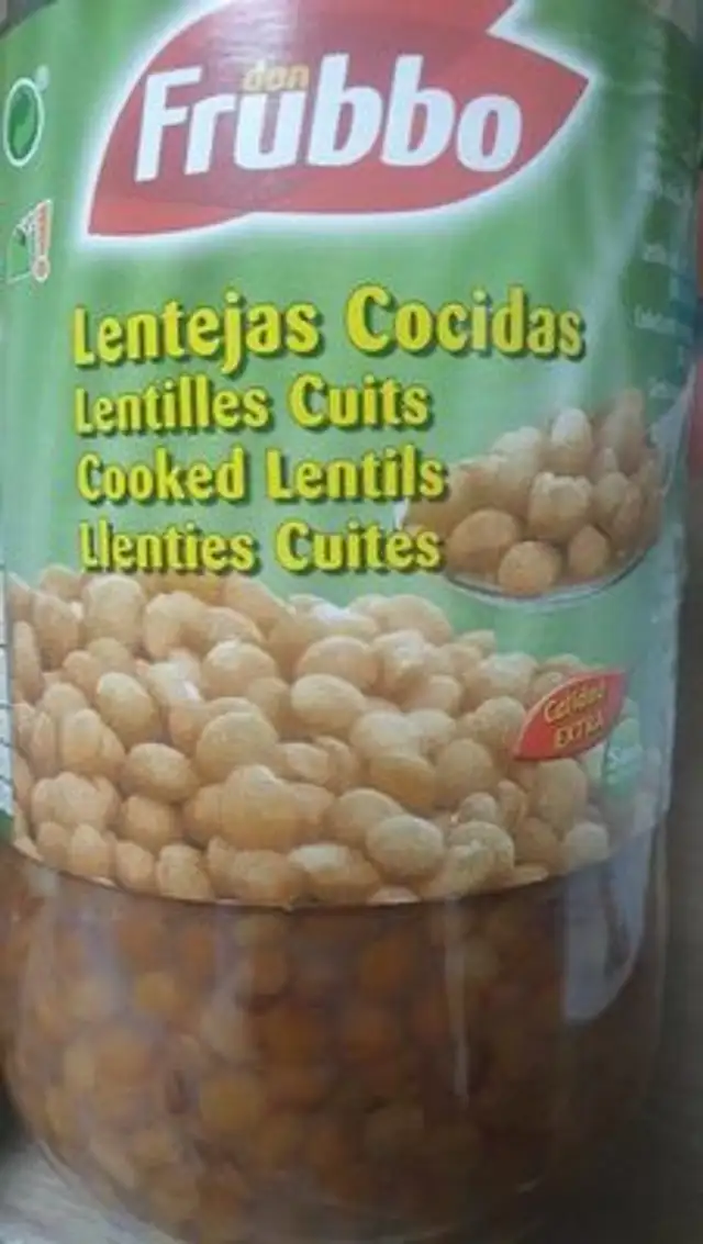 Lentilles cuites