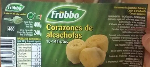 Corazones de alcachofas