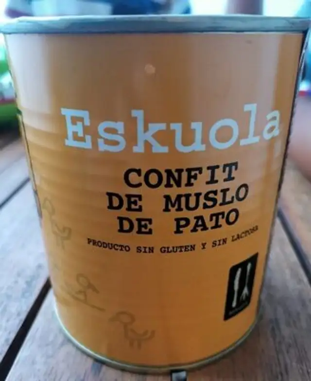 Confit de muslo de pato