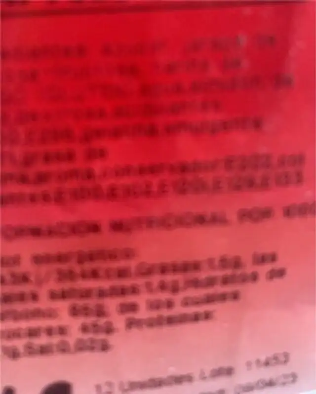 Lapices de sandia nutrition facts table