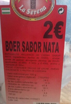 Boer sabor nata