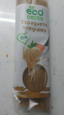 Ecocesta Espaguetis Integrales Ecológicos front packaging