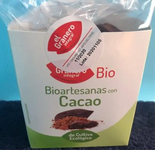 Galletas bioartesanas con cacao