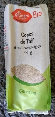 Bio copos de teff de cultivo ecológico