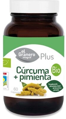 Cúrcuma + pimienta front packaging