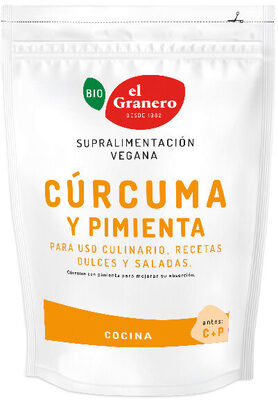Cúrcuma y pimienta ecológica