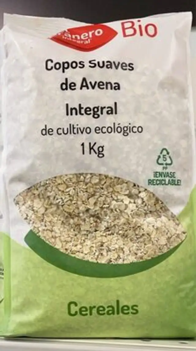 Copos de avena integral de cuktuvo ecologuco