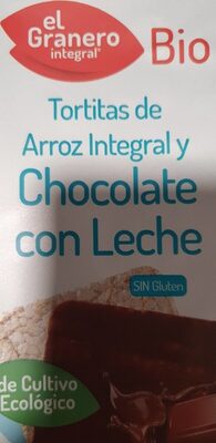Tortitas de arroz integral y chocolate con leche