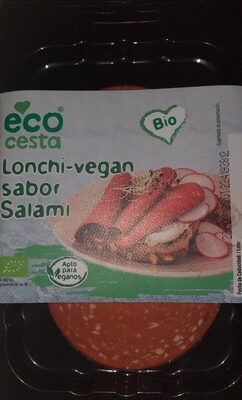 Lonchi-vegan sabor salami front packaging