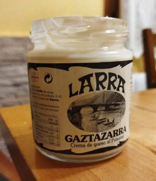 Crema de queso de Patxaran