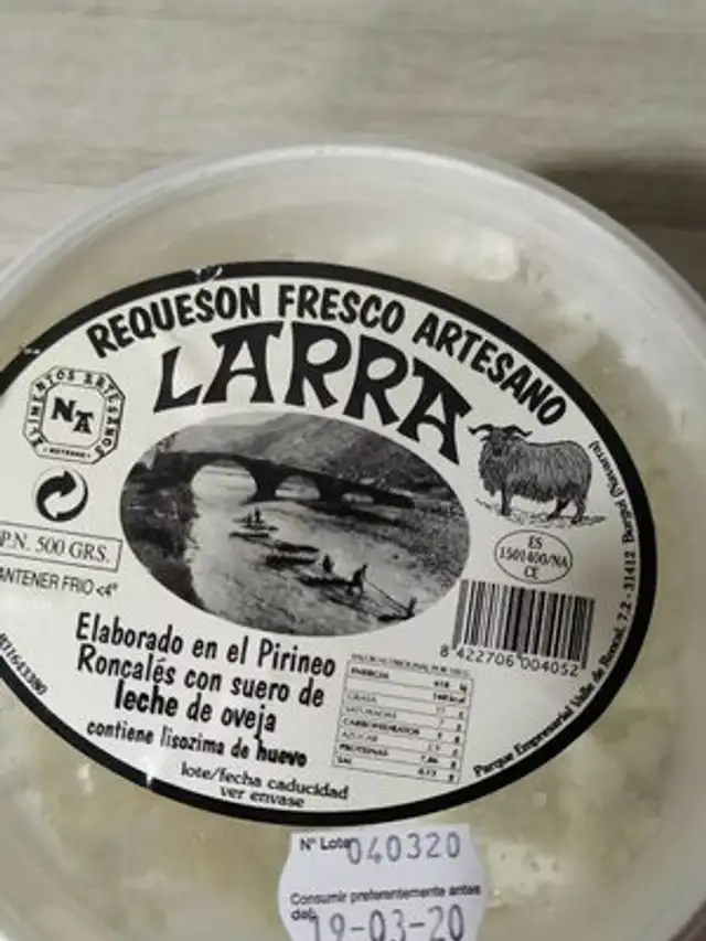 Requesón fresco artesano
