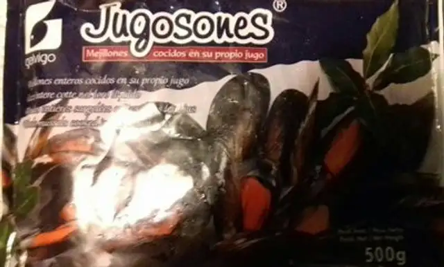 Moules entières surgelés cuites dans leur jus
