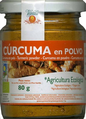 Cúrcuma en polvo front packaging