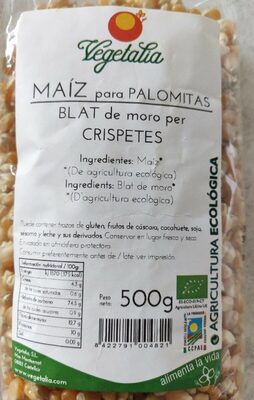 Blat de moro per crispetes