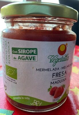 Mermelada de fresa front packaging