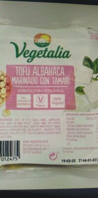 Tofu albahaca marinado con tamari
