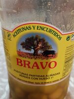 Aceitunas verdes aliñadas con hueso