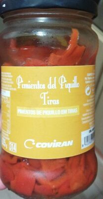 Pimientos del piquillo tiras front packaging