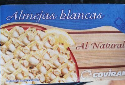 Almejas blancas front packaging