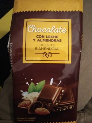 Chocolate con leche y almendras