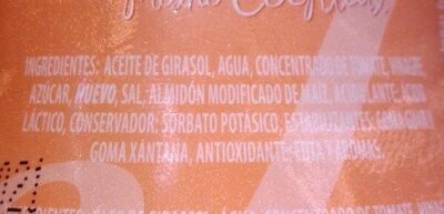 Salsa cocktel ingredients label