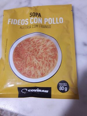 Sopa fideos con pollo