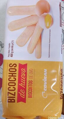 Bizcochos de huevo front packaging