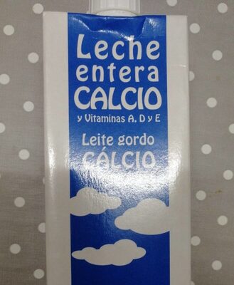 Leche entera calcio