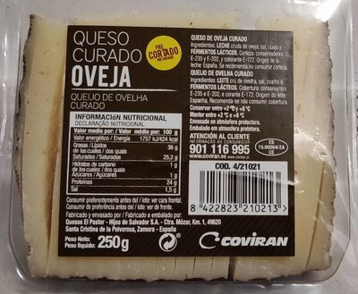 Queso curado oveja