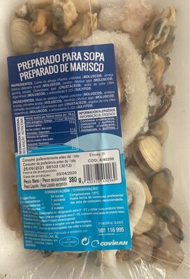 Preparado para sopa de marisco front packaging