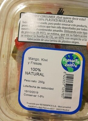 Mango, kiwi y fresas