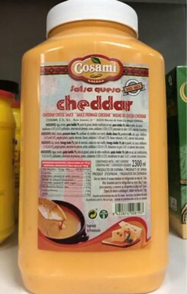 Salsa queso cheddar