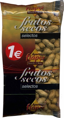 Cacahuetes con cáscara tostados sin sal