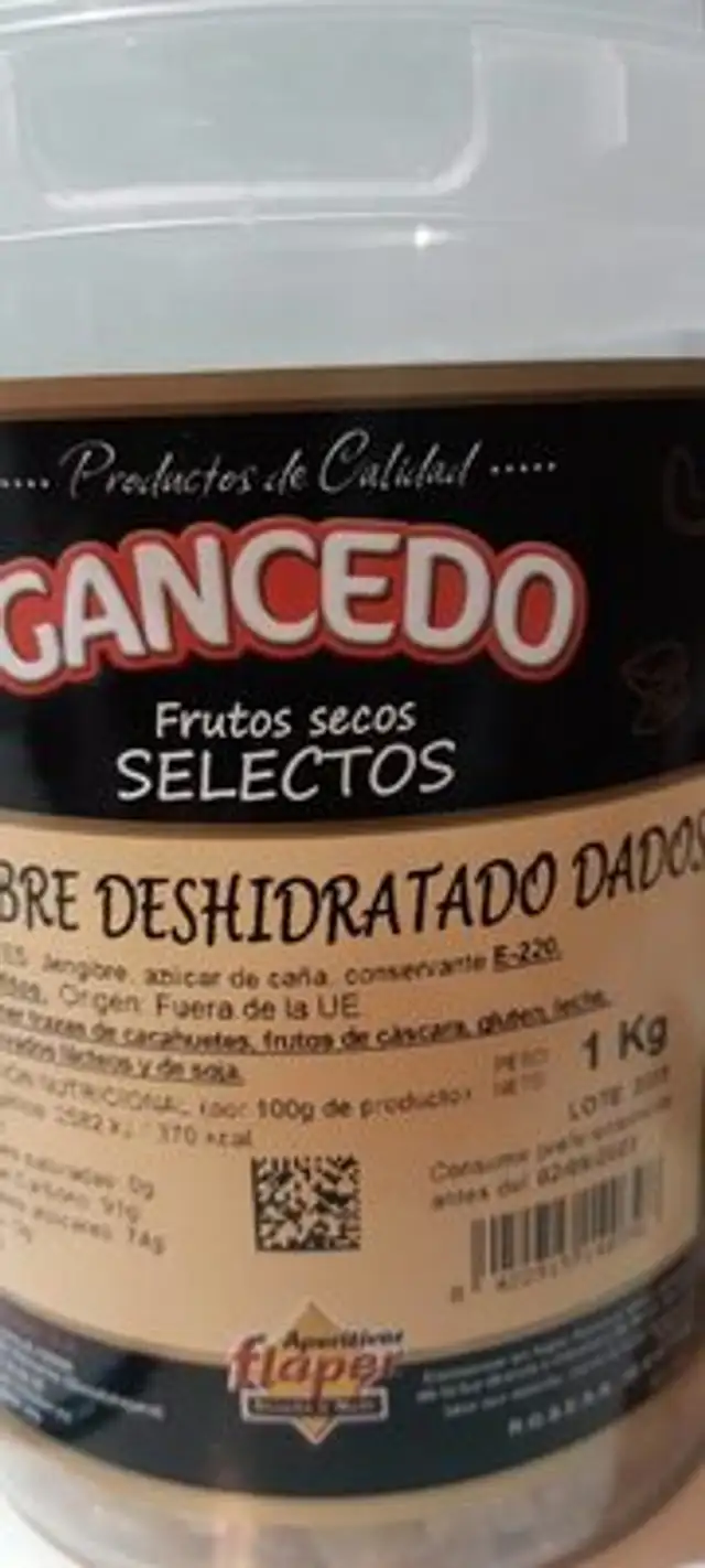 Jengibre deshidratado
