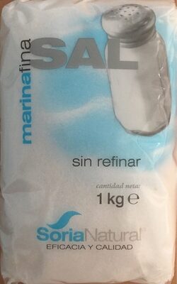 Sal marina fina sin refinar front packaging