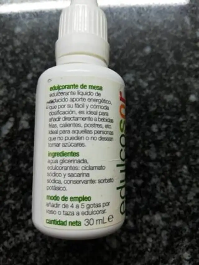 EDULCOSOR nutrition facts table