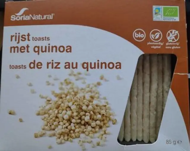 Toasts de  riz au quinoa