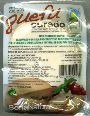 Quefu curado front packaging