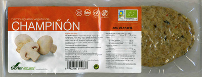 Hamburguesas vegetales Champiñón