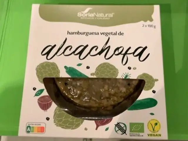 Hamburguesa vegetal de alcachofa