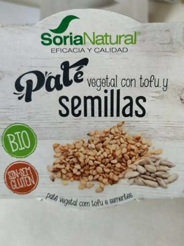 Paté vegetal con tofu y semillas