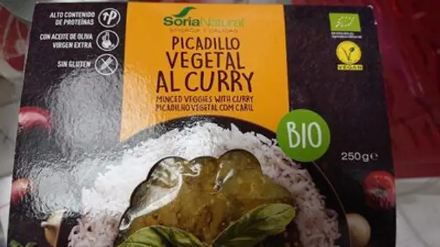 Picadillo vegetal al curry