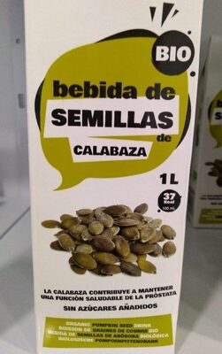 Bebida semillas calabaza front packaging