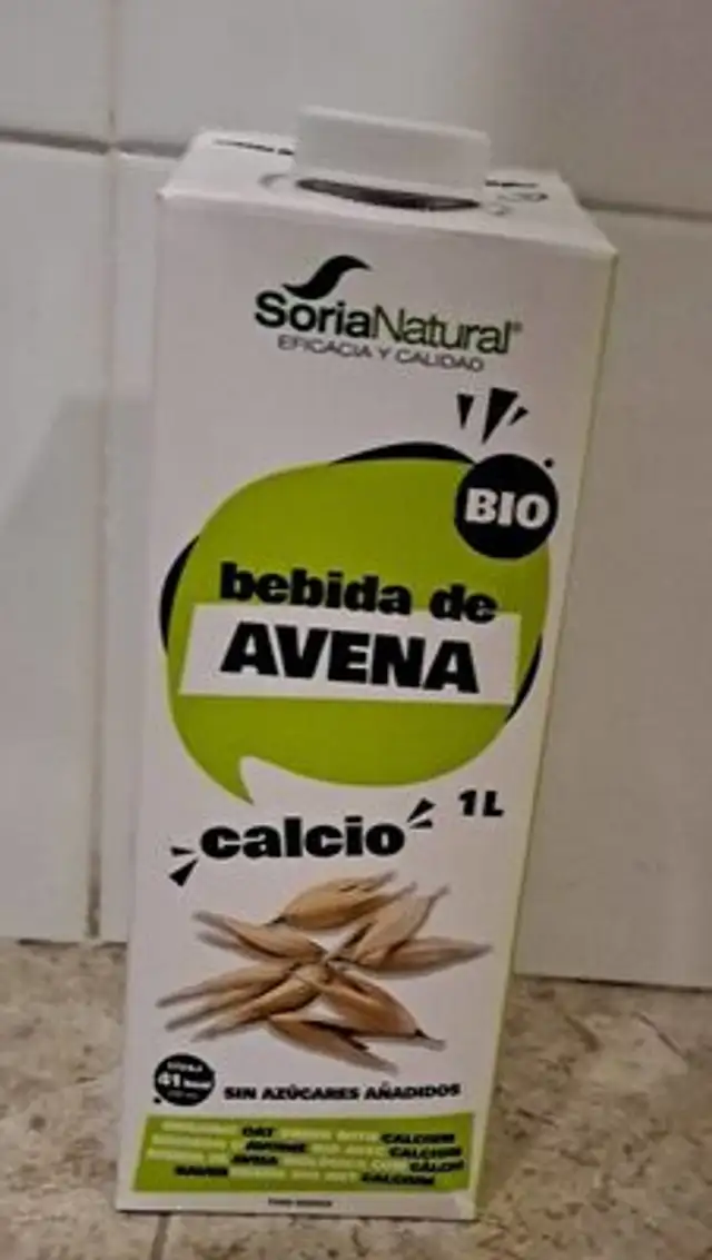 Bebida de avena calcio