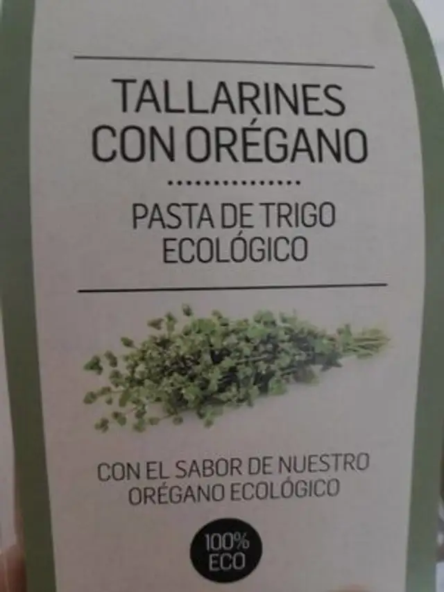 tallarines con orégano