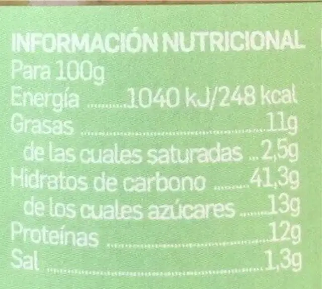 Paté Vegetal de Finas Hierbas con Cáñamo nutrition facts table