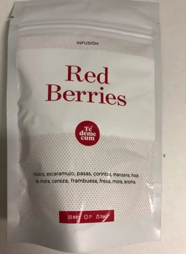 Infusion Fruits Rouge ingredients label