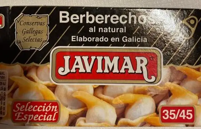 Berberechos al natural